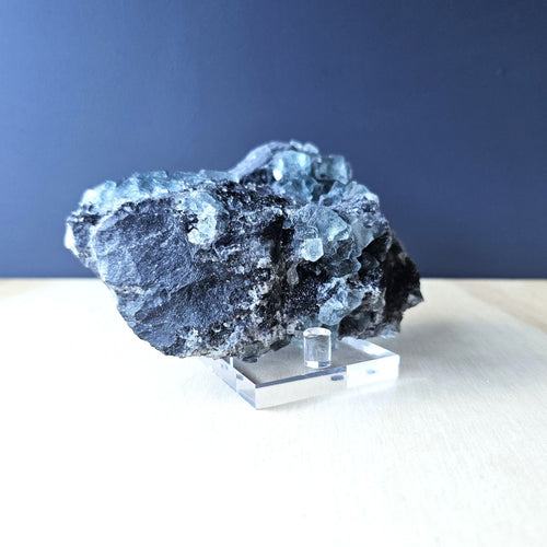 Green Blue Cubed Etched Fluorite | Specimen 541gms