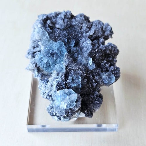 Green Blue Cubed Etched Fluorite | Specimen 66gms