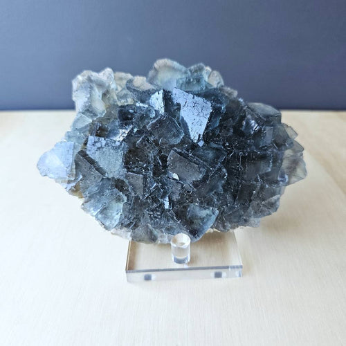 Green Blue Etched Cubic Fluorite | Specimen 435gms