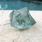 Green Cubed Fluorite Collector Specimen | Zhejiang China 191gms