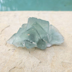 Green Cubed Fluorite Collector Specimen | Zhejiang China 255gms