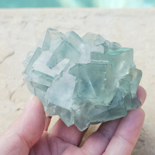 Green Cubed Fluorite Collector Specimen | Zhejiang China 330gms
