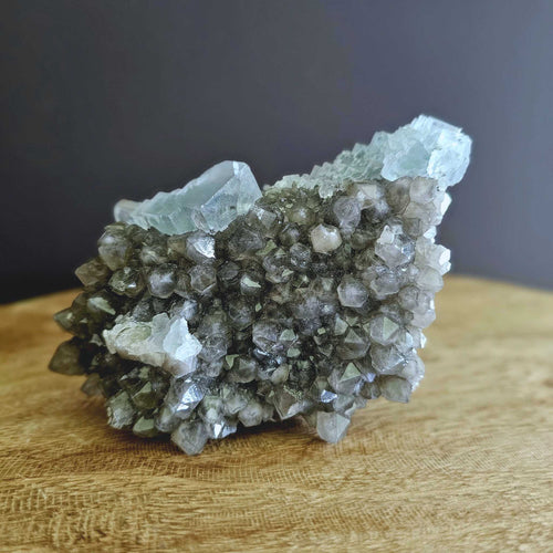 Epidote & Clear Quartz | Cluster 588gms