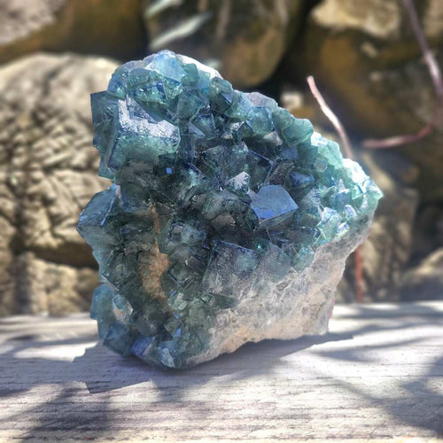 Green Cubic Fluorite Specimen | 7.7kg