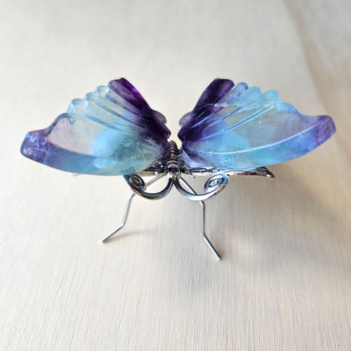 Green Fluorite Butterfly | Carving