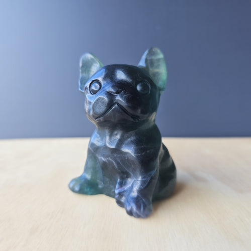 Green Fluorite Frenchie | Paws & Perspective