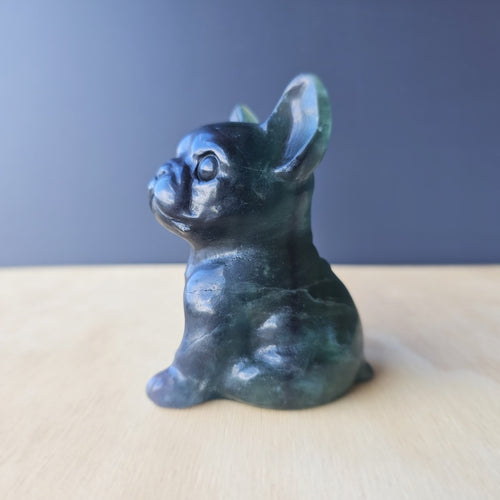 Green Fluorite Frenchie | Paws & Perspective