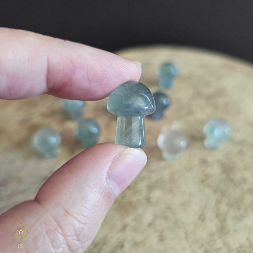 Green Fluorite Mini Mushrooms