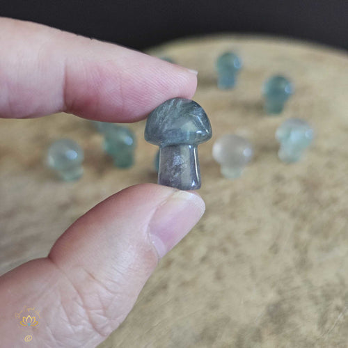 Green Fluorite Mini Mushrooms