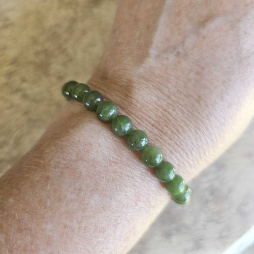 Green Jade Bracelet | 8mm Beads