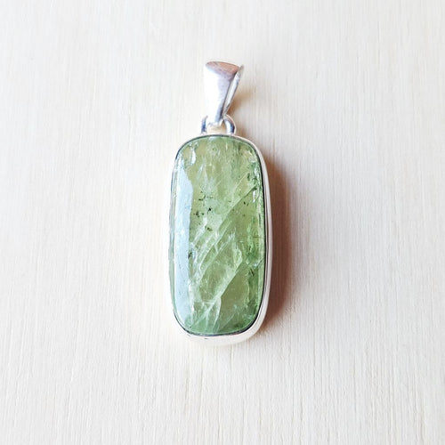 Green Kyanite Pendant | Chakra Boost