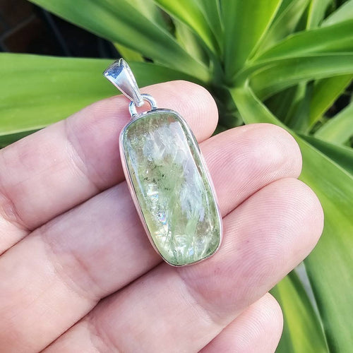 Green Kyanite Pendant | Chakra Boost