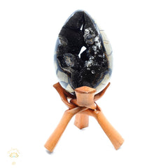 Hand Carved Timber Sphere Stands For Crystals & Minerals | Large