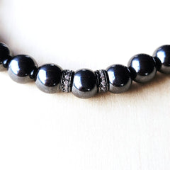Hematite Crystal Bracelet | Grounded Strength