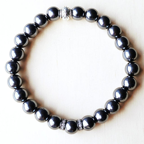 Hematite Crystal Bracelet | Grounded Strength