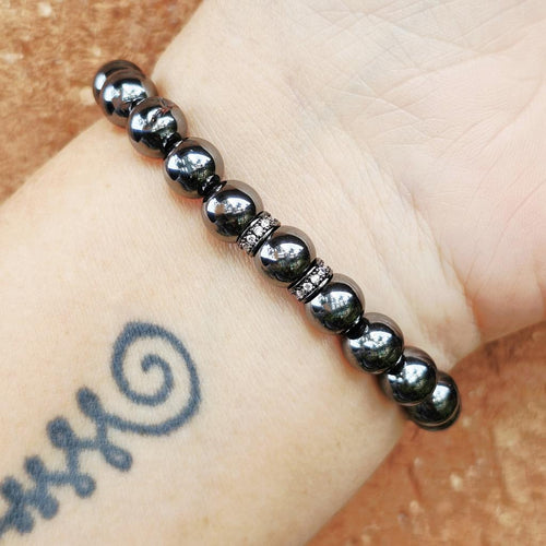 Hematite Crystal Bracelet | Grounded Strength