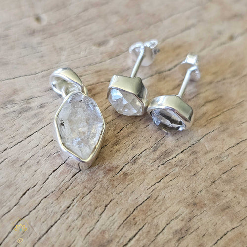 Herkimer Diamond Pendant & Earring Set | Attunement Set