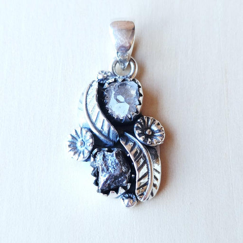 Herkimer & Campo Del Cielo Pendant | Celestial Garden