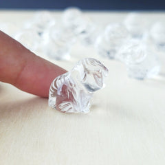 Himalayan Natural Quartz - A Grade Baby Tiger Carvings | Snow Tiger