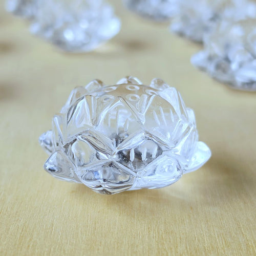 Himalayan Natural Quartz - A Grade Lotus Carvings | Lotus Of Divinity