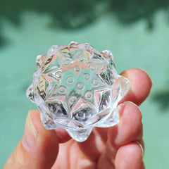 Himalayan Natural Quartz - A Grade Lotus Carvings | Lotus Of Divinity