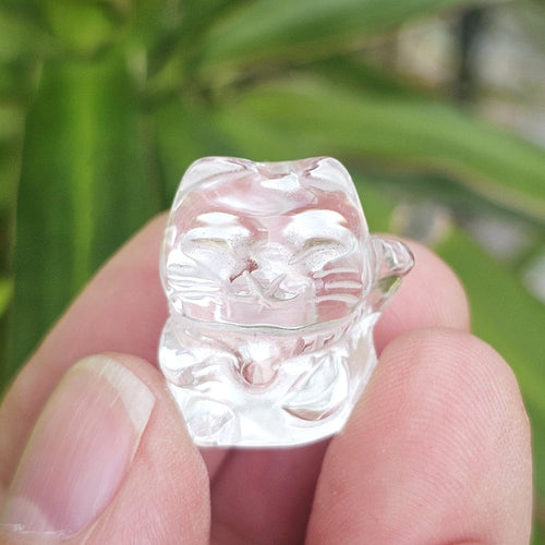 Himalayan Natural Quartz - A Grade Lucky Cat Carvings | Prosperity Cats