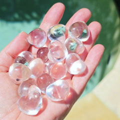 Himalayan Natural Quartz - Puffy Hearts | Light Hearted