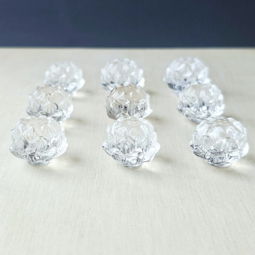 Himalayan Natural Quartz - A Grade Lotus Carvings | Lotus Of Clarity