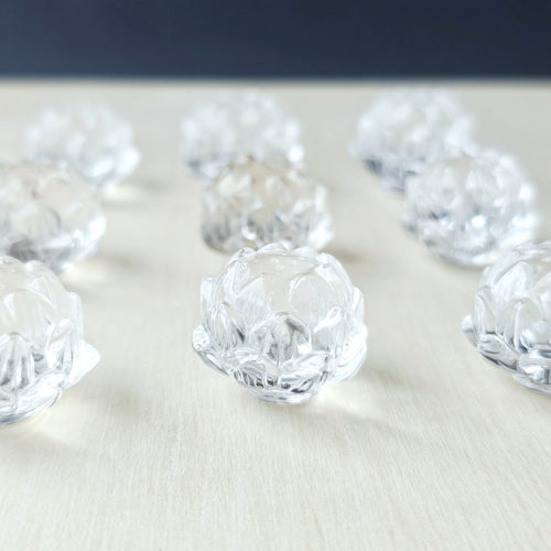 Himalayan Natural Quartz - A Grade Lotus Carvings | Lotus Of Clarity