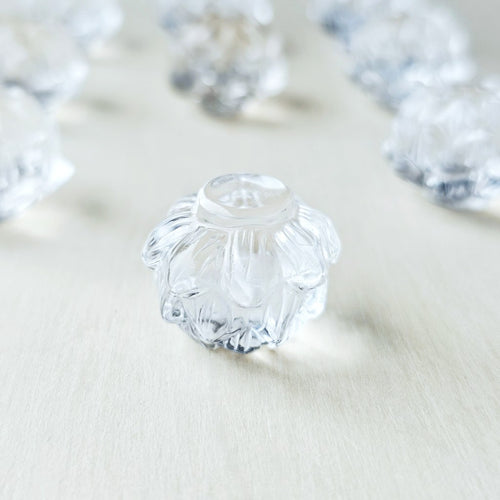 Himalayan Natural Quartz - A Grade Lotus Carvings | Lotus Of Clarity