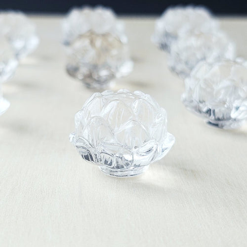 Himalayan Natural Quartz - A Grade Lotus Carvings | Lotus Of Clarity