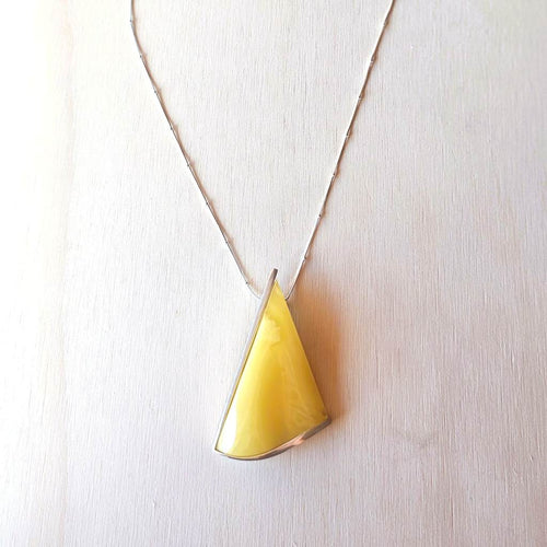 Honeycomb Natural Amber Pendant | Just Bee You