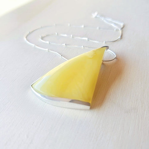 Honeycomb Natural Amber Pendant | Just Bee You
