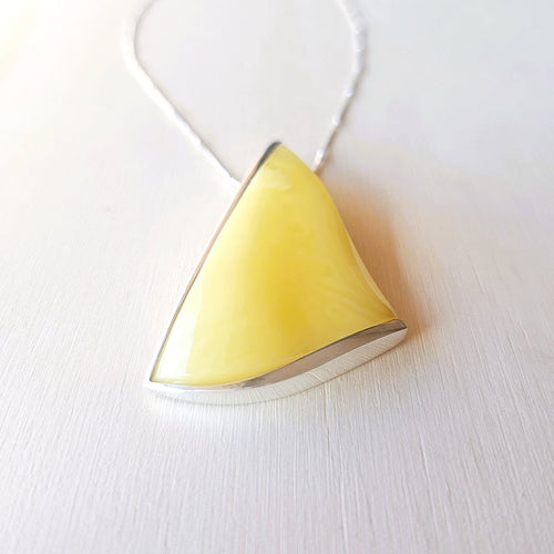 Honeycomb Natural Amber Pendant | Just Bee You
