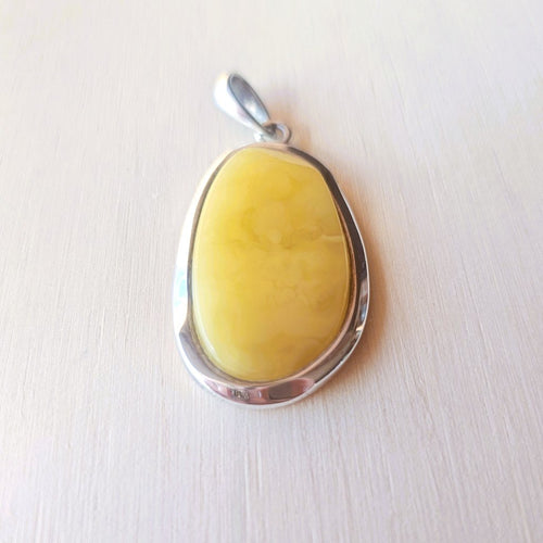 Honeycomb Natural Amber Pendant | The Amber Oracle