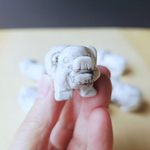 Howlite Pig | The Peaceful Prosperity Pig