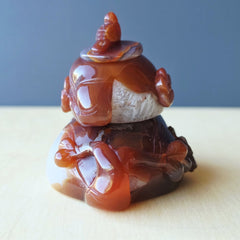 Hubei Agate Teapot With Bird Lid | Birds And Blossum