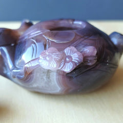 Hubei Agate Teapot With Bird Lid | Tea For Two