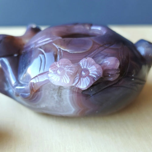 Hubei Agate Teapot With Bird Lid | Tea For Two