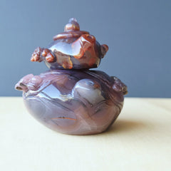 Hubei Agate Teapot With Bird Lid | Tea For Two