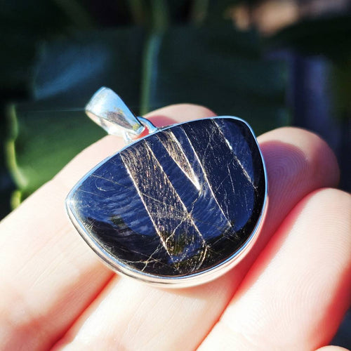 Hypersthene Pendant | Silver Shadow