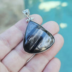Hypersthene Pendant | Silver Shadow