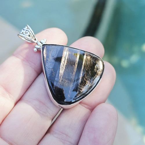 Hypersthene Pendant | Silver Shadow