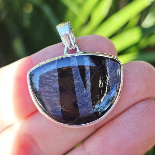 Hypersthene Pendant | Silver Shadow