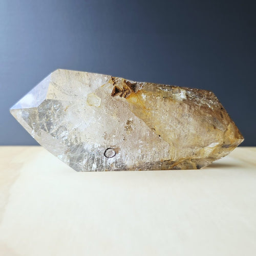 Inclusion Enhydro Quartz Double Termination | Reflections Of The Ancients