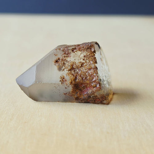 Inclusion Quartz Cut-Termination Crystal | Earth Suspended