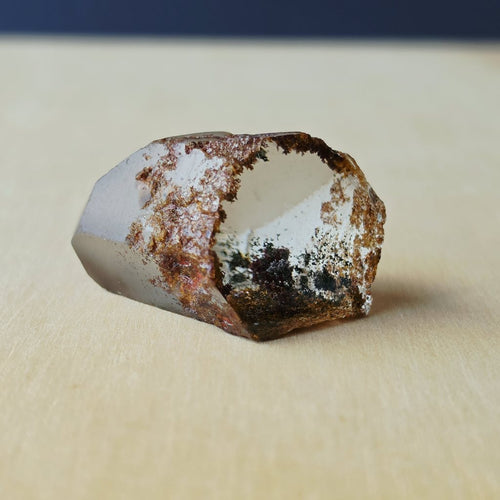 Inclusion Quartz Cut-Termination Crystal | Earth Suspended