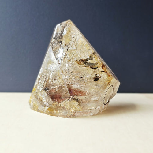 Inclusion Quartz Enhydro Faceted Freeform | Ancient Waters