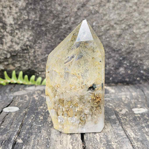 Inclusion Quartz Faceted Freeform | The Hematite Veil 161gms