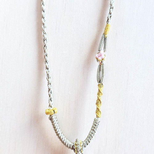 Inclusion Quartz Reverse Etched Jellyfish | Necklace